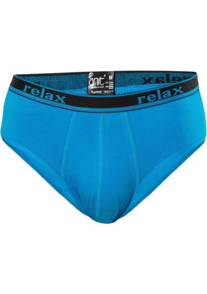 5 Adet, Relax Pamuklu Erkek Slip Külot %92 Pamuk %8 Likra Indigo
