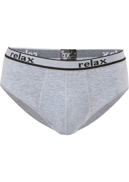 10 Adet, (Ekonomik Paket) Relax Pamuklu Erkek Slip Külot %92 Pamuk %8 Likra Gri