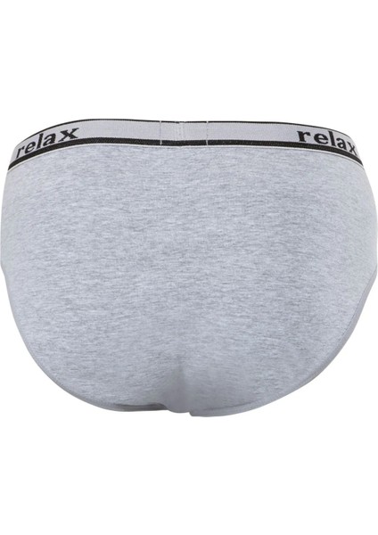 10 Adet, (Ekonomik Paket) Relax Pamuklu Erkek Slip Külot %92 Pamuk %8 Likra Gri fiyatları
