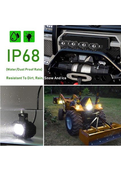 Offroad Sis Lambası 40W Beyaz-Amber Çakarlı 12-30V / LASS298 fiyatları