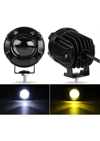 Offroad Sis Lambası 40W Beyaz-Amber Çakarlı 12-30V / LASS297