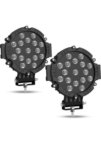 Offroad Sis Lambası 17 Power Ledli 51W Siyah Çerçeve Takım 12-48V / LASS288