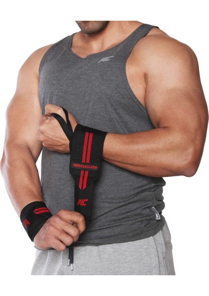 Pro Wrist Wraps Siyah Kırmızı 2'li Paket