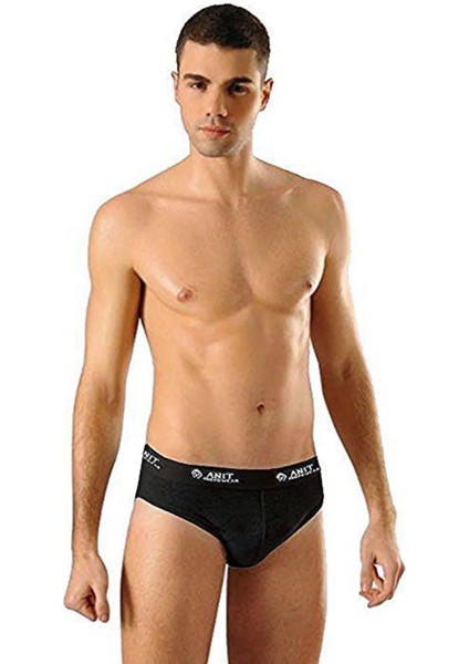 10 Adet, (Ekonomik Paket) Erkek Kemerli Slip Külot %100 Pamuk (Ribana ) Siyah fiyatları