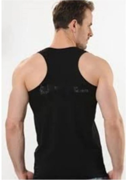 3 Adet, Modal Geniş Askılı Sporcu Erkek Atlet %47 Pamuk, %47 Modal, %6 Likra Siyah fiyatları