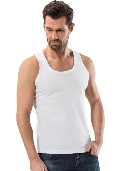 5 Adet, Erkek Ribana Klasik Askılı Atlet %100 Cotton (Ribana) Beyaz fiyatları