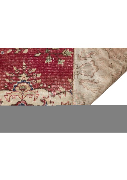 Vintage Bordo Göbekli Yün ve Pamuk El Dokuma Oda Salon Halısı modelleri