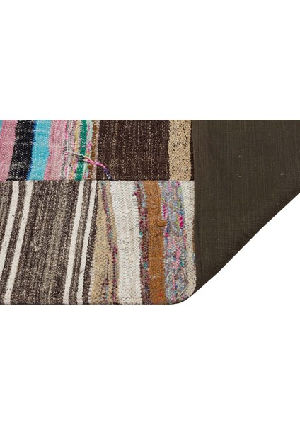 Patchwork Bej Patchwork Yün ve Pamuk El Dokuma Alan Halısı fiyatları