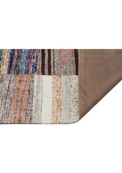 Patchwork Bej Patchwork Yün ve Pamuk El Dokuma Alan Halısı fiyatları