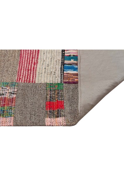 Patchwork Bej Patchwork Yün ve Pamuk El Dokuma Oda Salon Halısı fiyatları