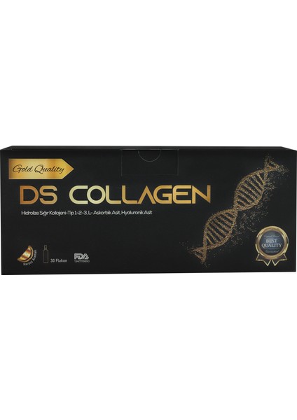 Gold Quality Tip 1 Tip 2 Tip 3 L-Askorbik Asit,Hyaluronik Asit Içeren 30 Flakon