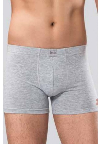 10 Adet, (Ekonomik Paket) Pamuklu Esnek Erkek Boxer %92 Pamuk %8 Likra Gri