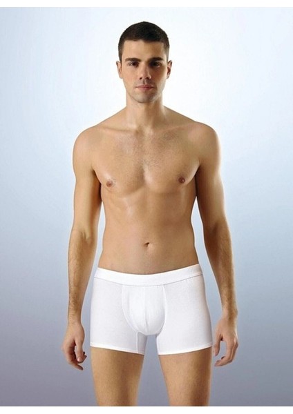 5 Adet, Modal Erkek Boxer %47 Cotton %47 Modal %6 Lycra Beyaz