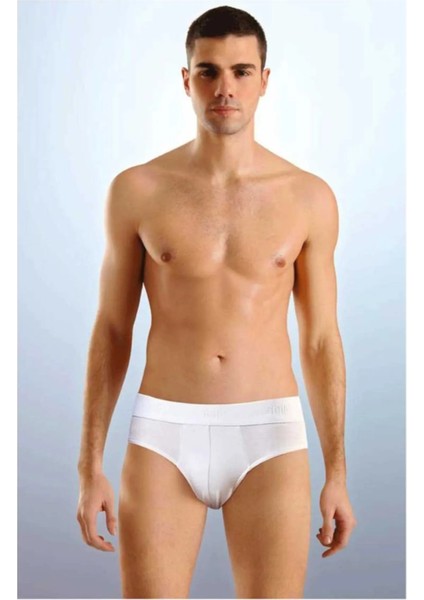 5 Adet, Erkek Modal Slip Külot %47 Cotton %47 Modal %6 Lycra Beyaz modelleri