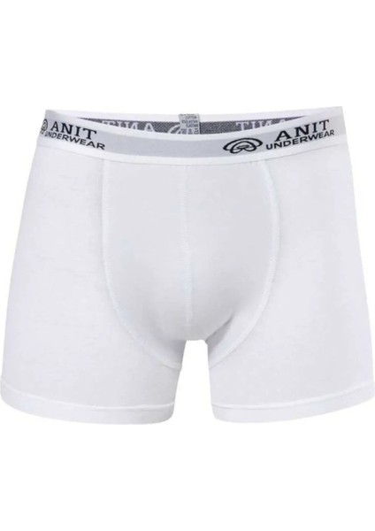 10 Adet, (Ekonomik Paket) Kısa Paçalı Likralı Erkek Boxer %92 Coton( Pamuk) %8 Likra Beyaz