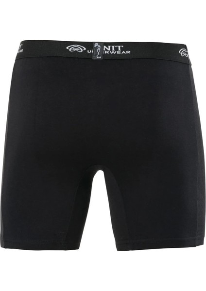 10 Adet, (Ekonomik Paket)Erkek Likralı Uzun Boxer %92 Coton( Pamuk) %8 Likra Siyah modelleri