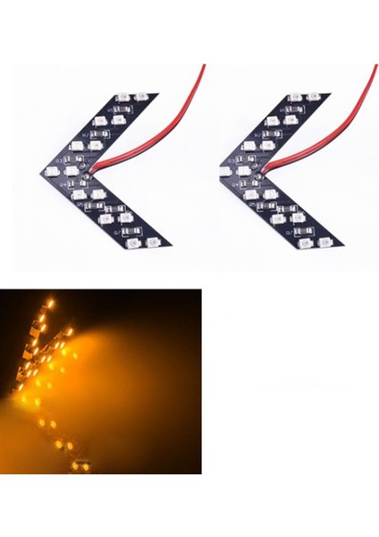 LED Ayna Gündüz Ledi Amber Renk 14 LED / LAAM318