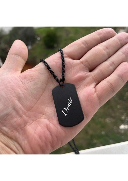 Demir İsmi Kimlik Kolye