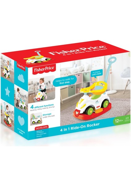 1812 Fisher Price Smile Araba 4ü 1 Arada