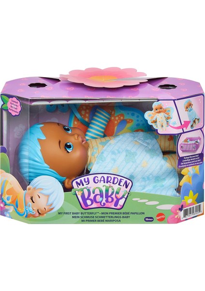 Melek Store  HBH38 Ilk Kelebek Bebeğim - Mavi Saçlı Bebek, My Garden Baby