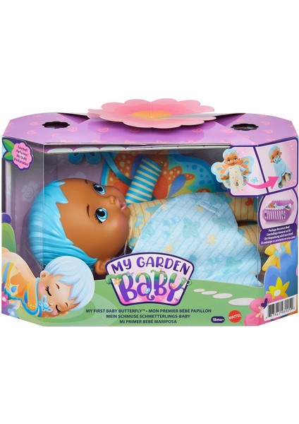 Melek Store  HBH38 Ilk Kelebek Bebeğim - Mavi Saçlı Bebek, My Garden Baby