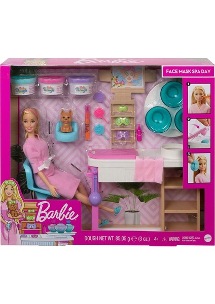 Melek Store  GJR84 Barbie'nin Yüz Bakımı Oyun Seti