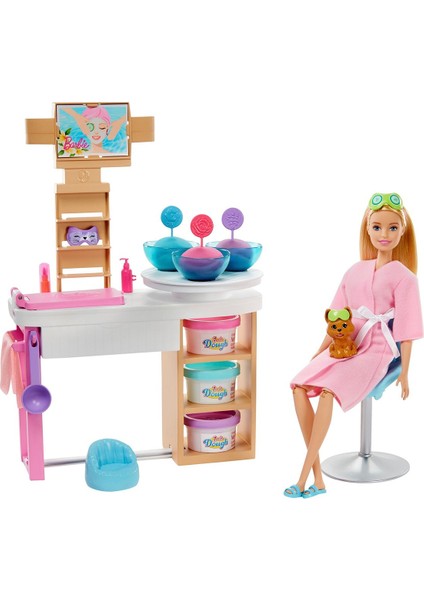 Melek Store  GJR84 Barbie'nin Yüz Bakımı Oyun Seti