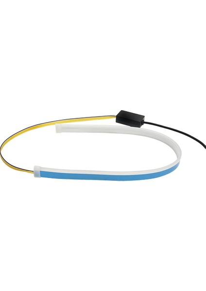 2-Set Drl 45CM Gündüz Çalışan Işık Yumuşak Tüp Kılavuzu Araba LED Şerit (Yurt Dışından)