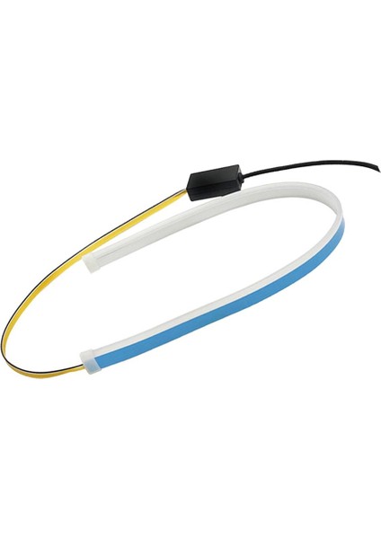 2-Set Drl 45CM Gündüz Çalışan Işık Yumuşak Tüp Kılavuzu Araba LED Şerit (Yurt Dışından) fiyatları
