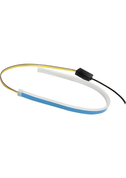 2 Adet 60CM LED Araba Drl Gündüz Koşu Şeridi Işık Yumuşak Tüp (Yurt Dışından)
