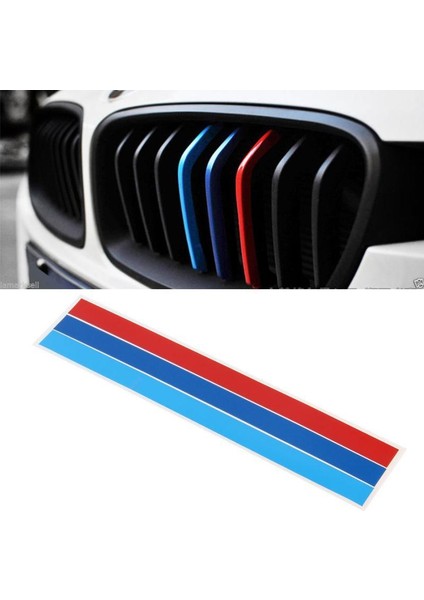3 Renk Abs Araba Stil Ön Izgara Döşeme Şeritleri 2003-2008 Için Motor Sporları Çıkartmaları Kapak (Yurt Dışından)