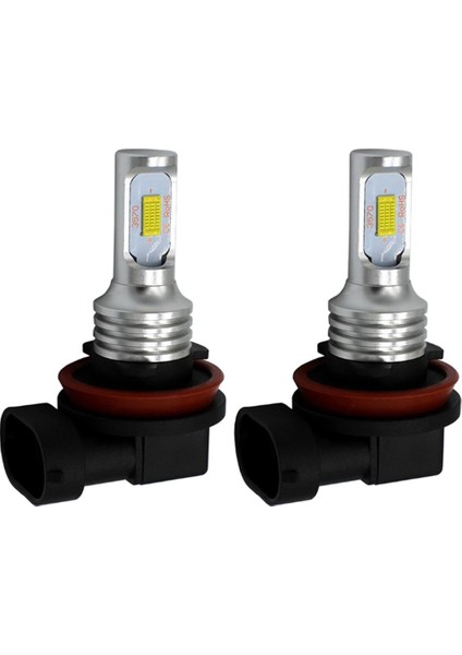 2 Adet Mini Smd Araç LED Sisli Drl Far Fokları H8/H11-3570 (Yurt Dışından)