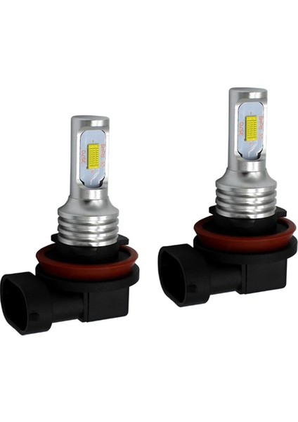 2 Adet Mini Smd Araç LED Sisli Drl Far Fokları H8/H11-3570 (Yurt Dışından)