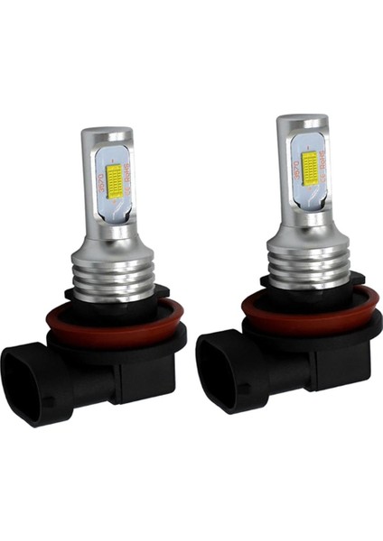2 Adet Mini Smd Araç LED Sisli Drl Far Fokları H8/H11-3570 (Yurt Dışından)