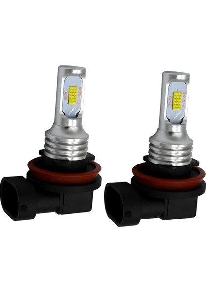 2 Adet Mini Smd Araç LED Sisli Drl Far Fokları H8/H11-3570 (Yurt Dışından)