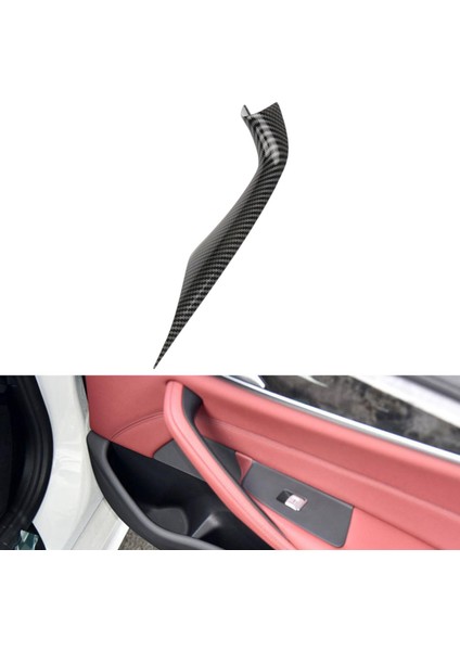 Iç Arabalar Kapı Paneli Kapı Tapı Kapağı Bmw 5series G38 2018 Sol Karbon Fiber (Yurt Dışından)
