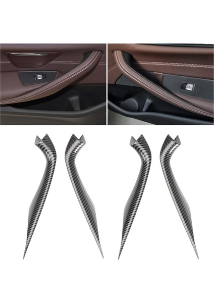 Iç Arabalar Kapı Paneli Tapı Kapağı Bmw 5series G38 2018'DEN Sonra 2 Çift Karbon Fiber (Yurt Dışından)