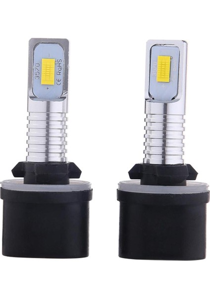 2 Adet 880 LED Sis Farları Dönüştürme Ampulleri Kiti 35W 4000LM 6000K Sarı (Yurt Dışından)