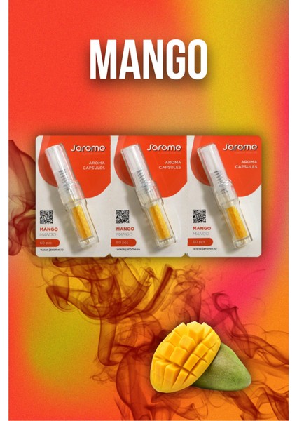 3 Adet -  Mentol Topu  Mango Aroma Kapsülleri - Fransız