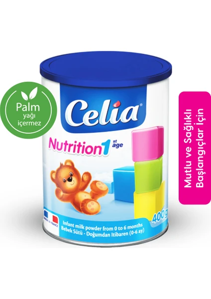 Celia Nutrition Bebek Sütü 400 gr 0-6 Ay