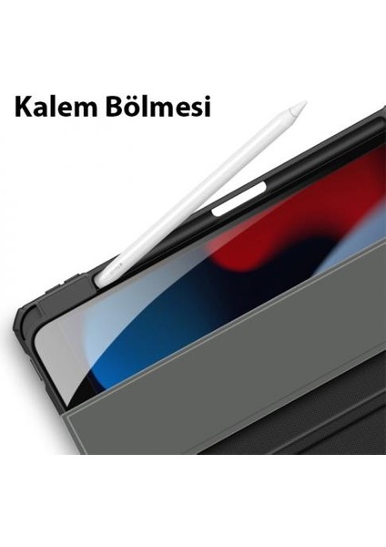 Polham iPad 10.2 2022 Tablet Kılıfı, Manyetik Standlı, Uyku Modlu,kalem Yerli ve Stanlı Tablet Kılıf