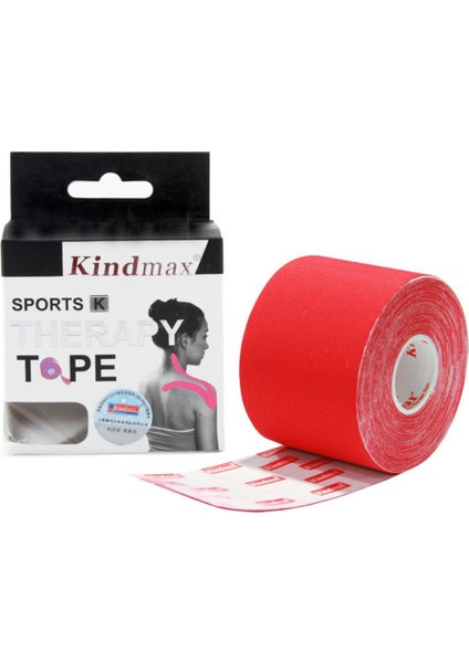 Kindmax Sporcu Bandı Kinesio Tape Kırmızı Renk