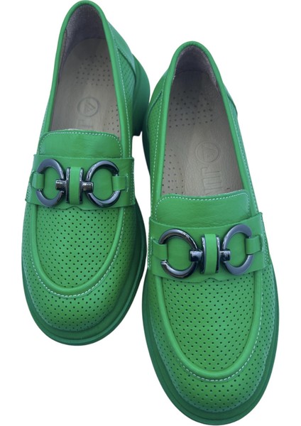 Kadın Loafer Yeşil Ayakkabı modelleri