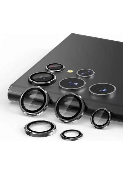 Samsung Galaxy S23 Ultra Için Tekli Kamera Lens Koruyucu Kolay Takım modelleri