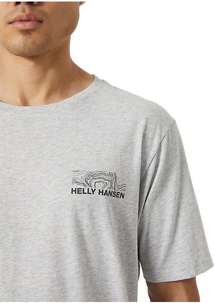 Helly Hansen Hh Tech Logo Erkek Kısa Kollu Tişört Grey Melange HHA63165