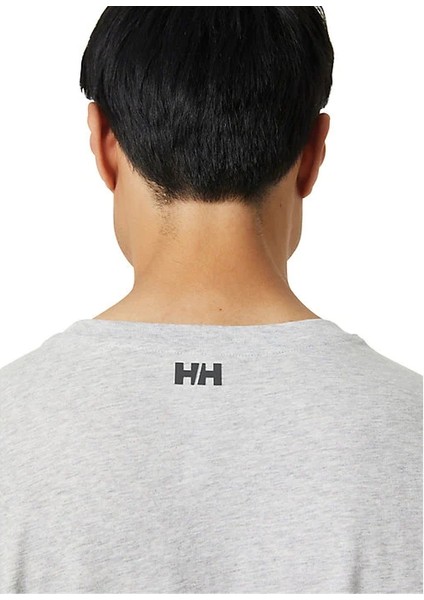 Helly Hansen Hh Tech Logo Erkek Kısa Kollu Tişört Grey Melange HHA63165