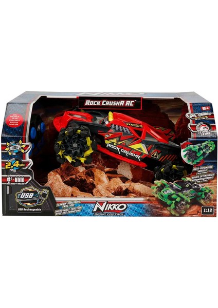 1:12 Nikko Rock Crushr Rc Uzaktan Kumandalı Araba 02105 Kırmızı