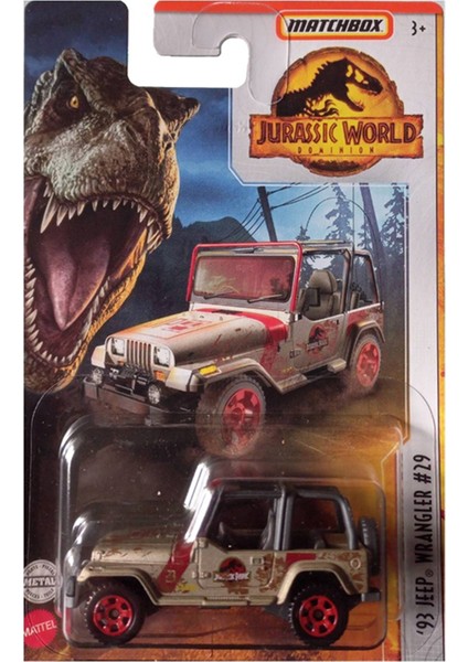 Jurassic World Tekli Araçlar FMW90 HBH07 93 Jeep Wrangler
