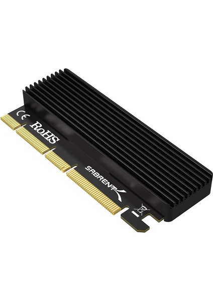 PCIE16X Nvme SSD Çevirici Soğutuculu M.2 SSD - Pcıe X16/X8/X4 Nvme SSD Çevirici Kart Alüminyum Isı Emicili
