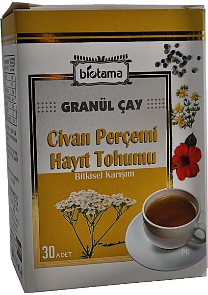 Granül Civan Perçemi & Hayıt Tohumu Çayı 30'lu